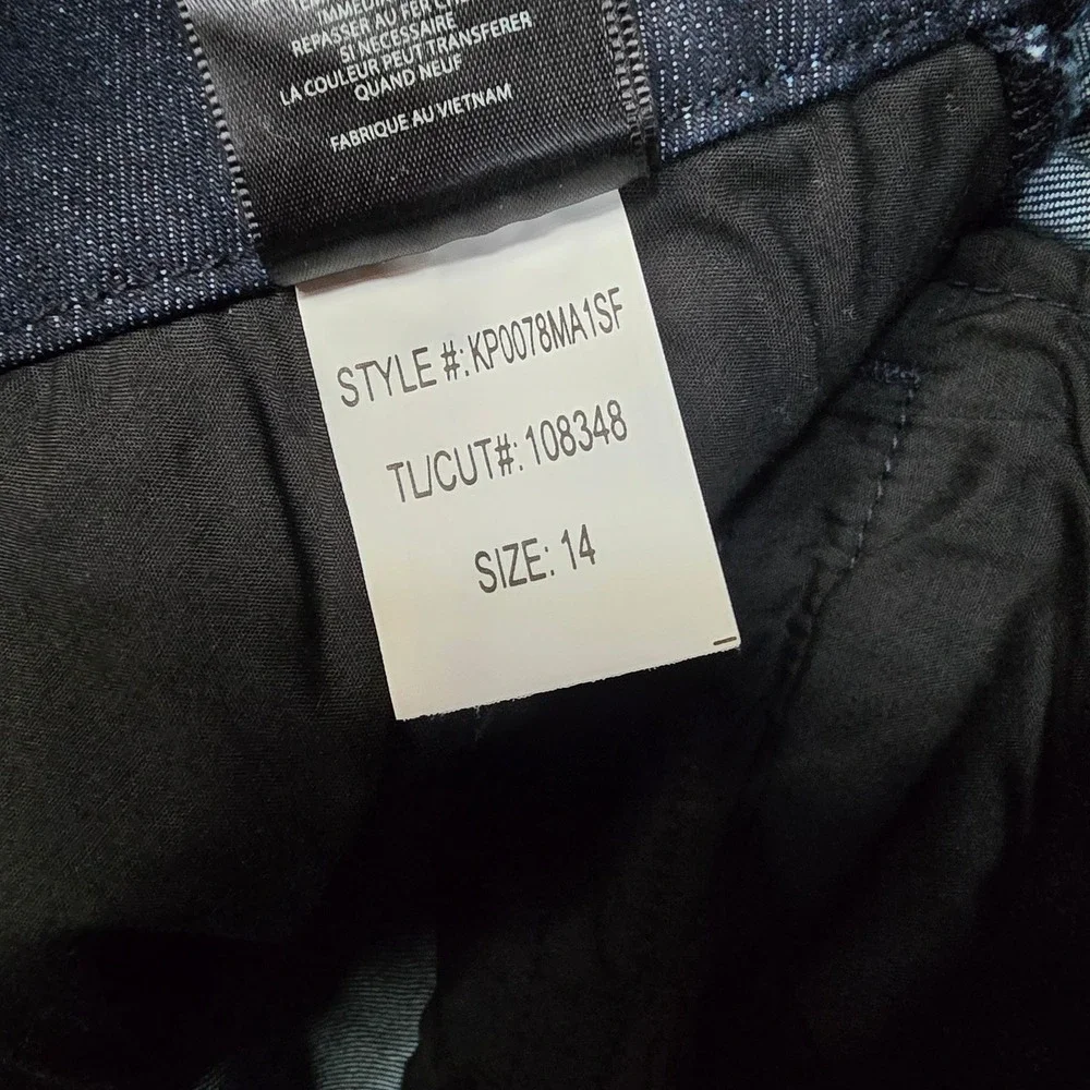Kut from the Kloth Trouser Flare Dark Wash Indigo Jeans KP0078MA1SF Size 14